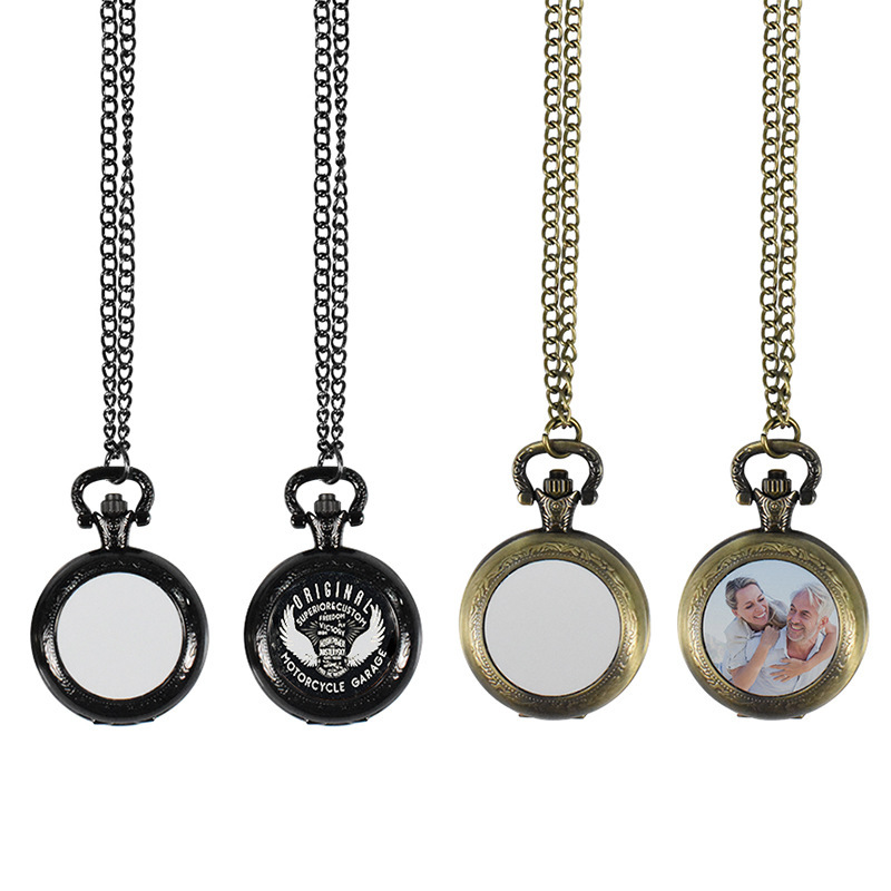 Vintage Fashion Guild - Custom Vintage Metal Pocket Watch Pendant