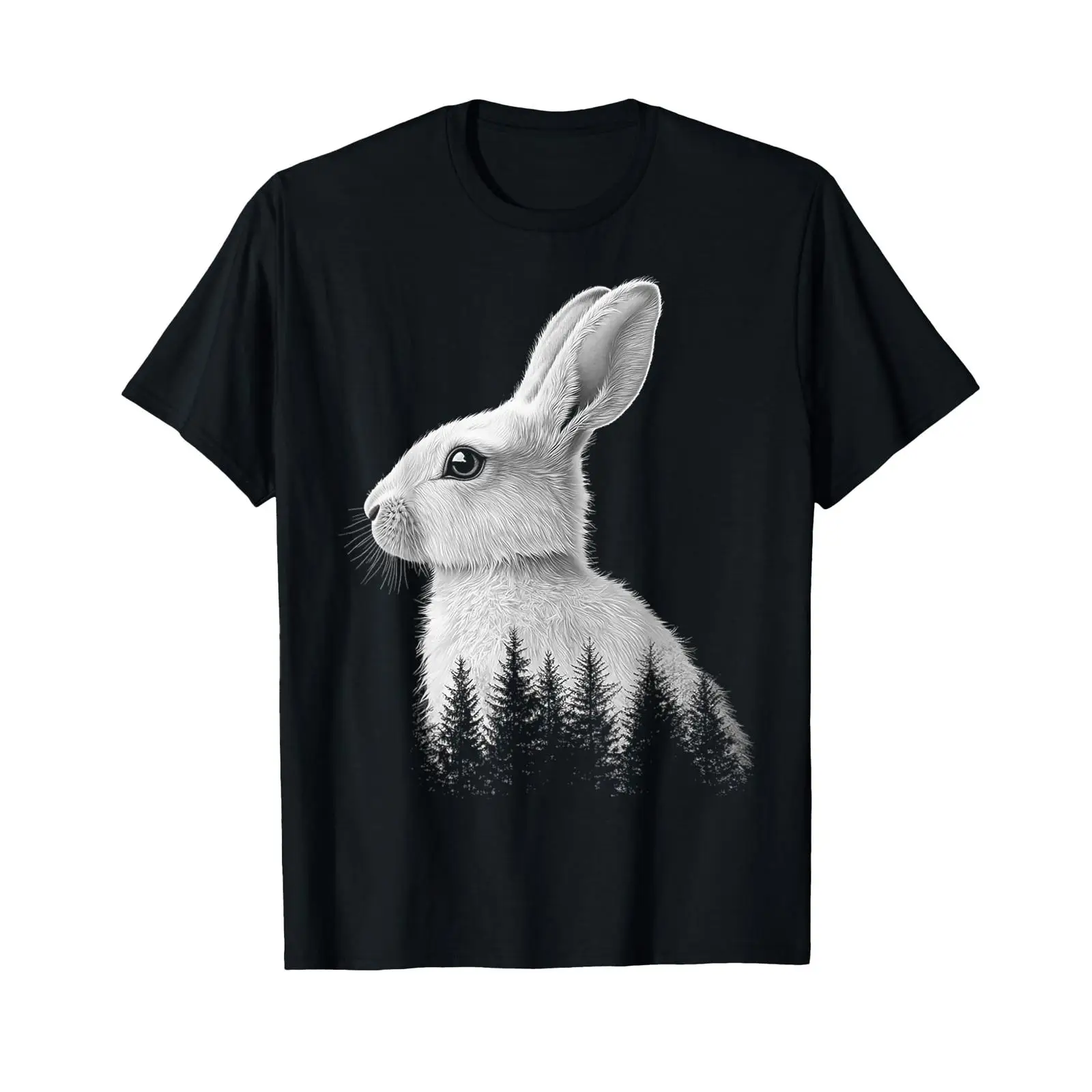 Vintage Fashion Drawings - Rabbit Drawing Animal Lovers Illustration T