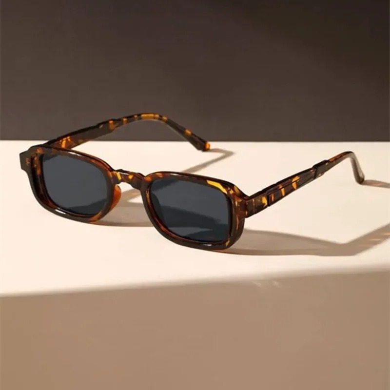 Vintage Fashion Girl - Luxurious Rectangle Sunglasses Women Oval Vintage