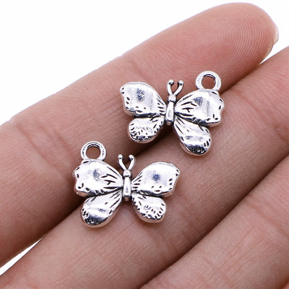 Vintage Fashion Jewelry - Butterfly Retro Insect Charm Pendant Alloy