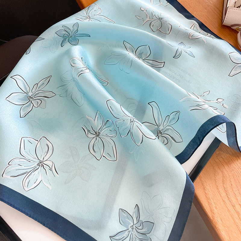 53x53cm Small Square 100% Real - đánh giá và giá Vintage Fashion Hijab
