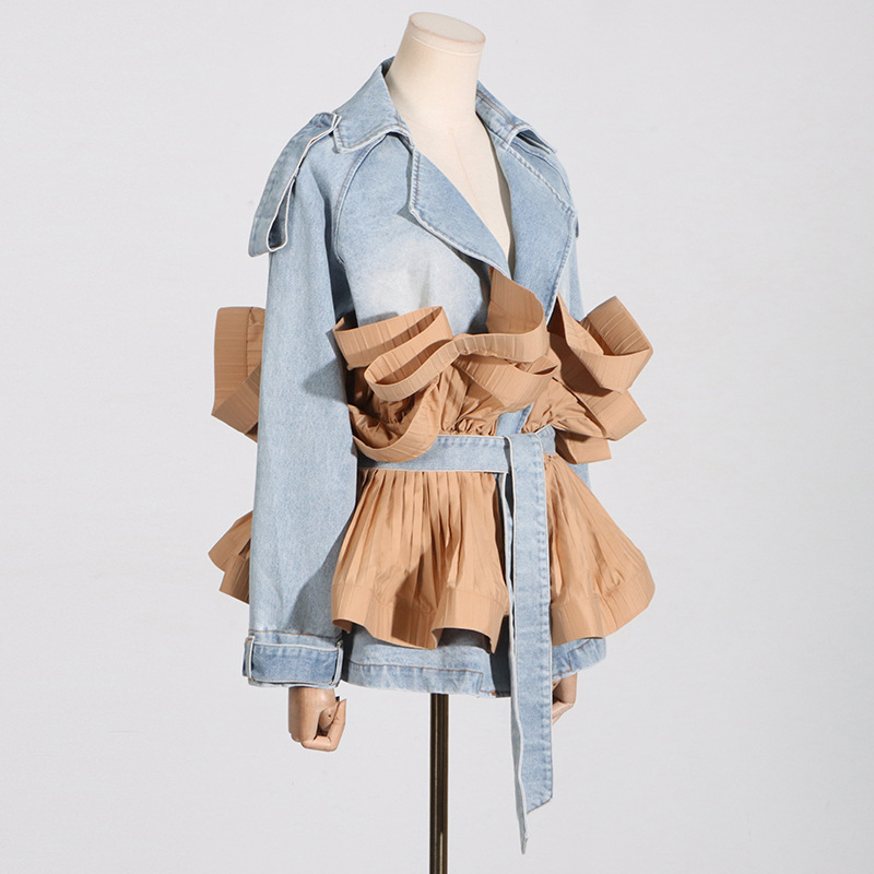 HKSH Spring Summer New Chic Or - đánh giá và giá Patchwork Jean Jacket