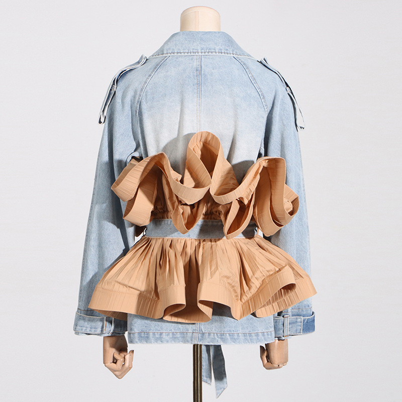 HKSH Spring Summer New Chic Or - đánh giá và giá Patchwork Jean Jacket