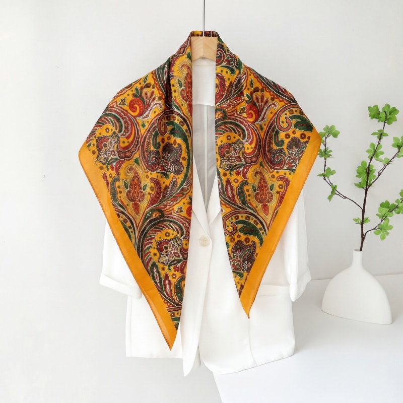 Vintage Satin Square Scarf Wom - đánh giá và giá Vintage Fashion Hijab