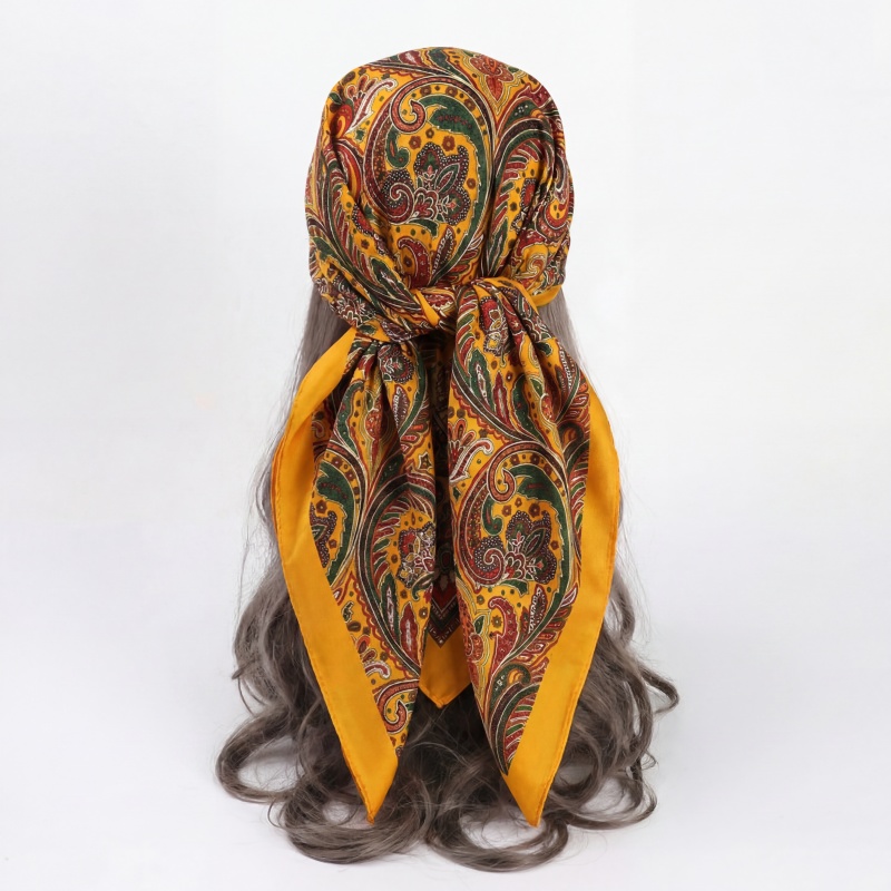 Vintage Satin Square Scarf Wom - đánh giá và giá Vintage Fashion Hijab