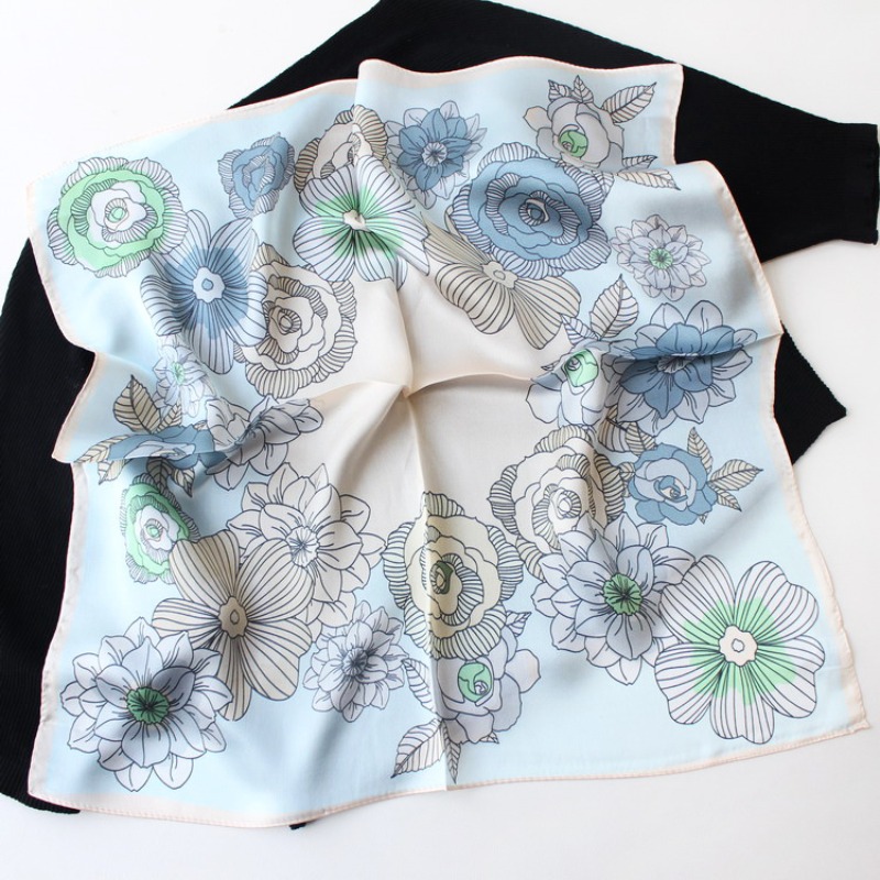 New 53cm 100% Mulberry Silk Sc - đánh giá và giá Vintage Fashion Hijab