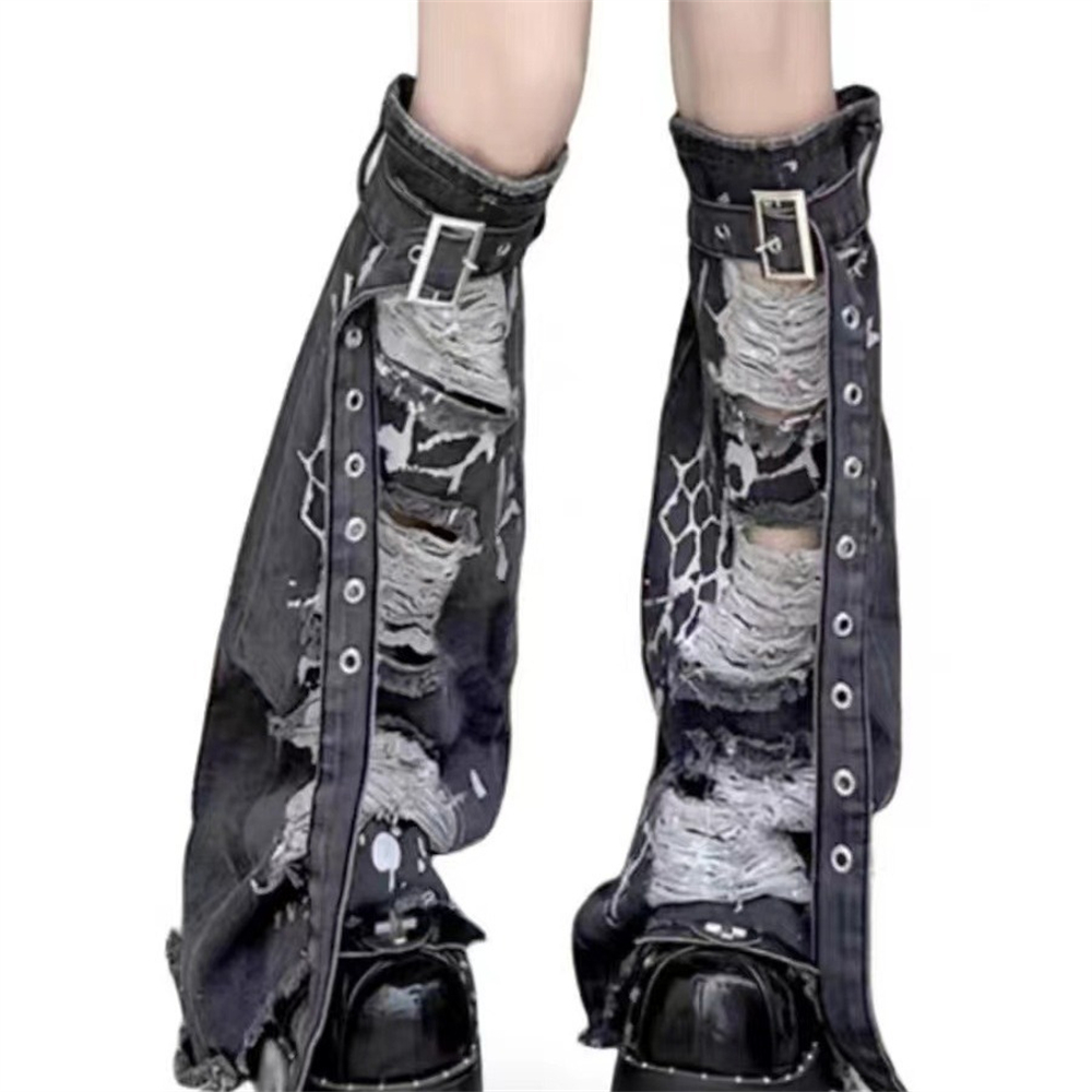 Fashion Buckle Belt Leg Warmer - đánh giá và giá Z Vintage Fashion