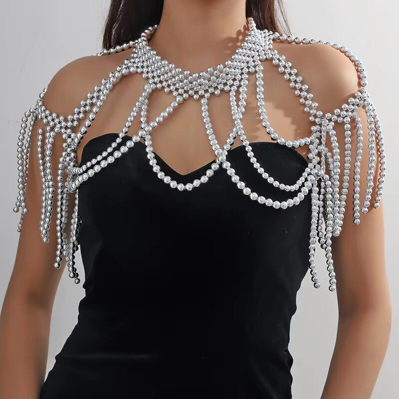 1SET shawl body jewelry beads  - đánh giá và giá Vintage Fashion Guild