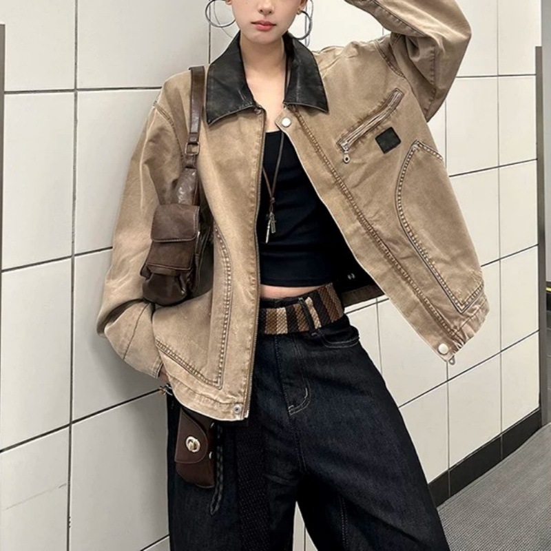 Women Vintage Denim Jacket Ove - đánh giá và giá Patchwork Jean Jacket