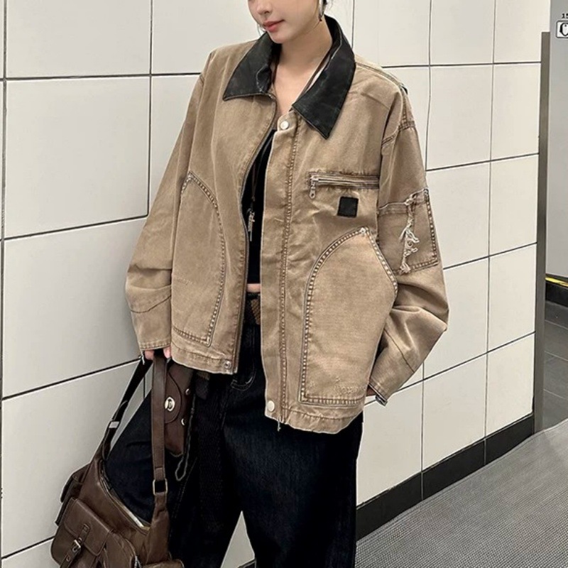 Women Vintage Denim Jacket Ove - đánh giá và giá Patchwork Jean Jacket