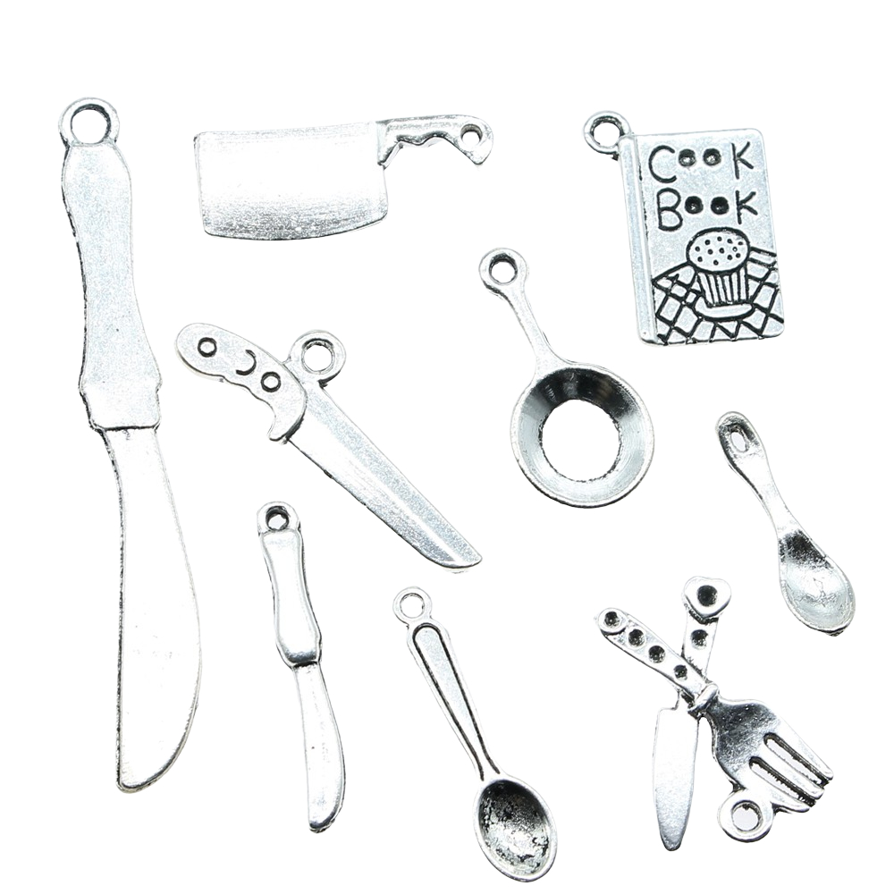 20pcs Kitchenware Charms Antiq - đánh giá và giá Vintage Fashion Coloring Book