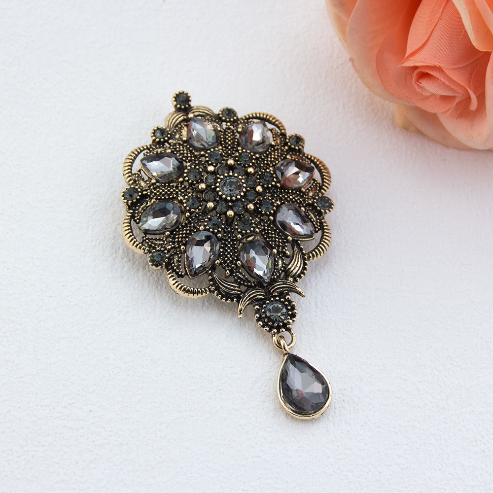 Vintage Gray Crystal Turkish B - đánh giá và giá Vintage Fashion Hijab