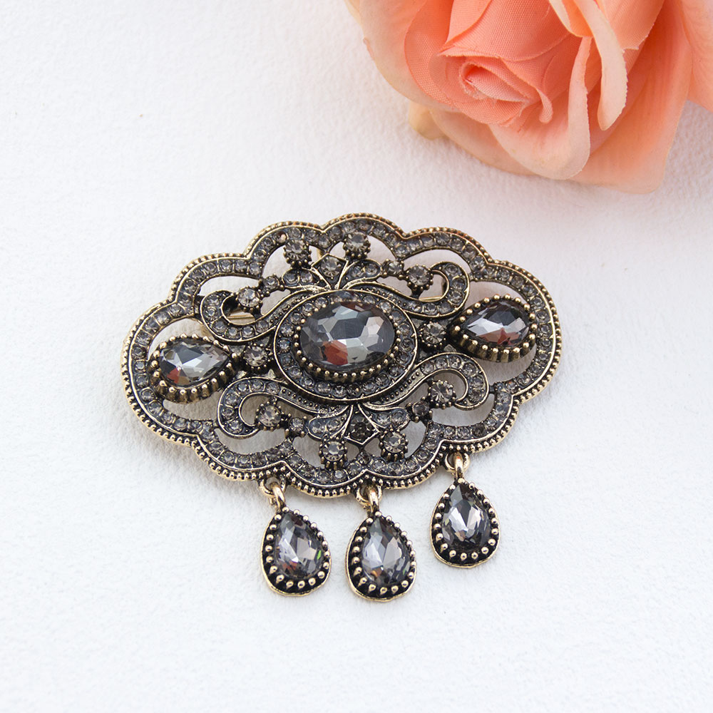 Vintage Gray Crystal Turkish B - đánh giá và giá Vintage Fashion Hijab