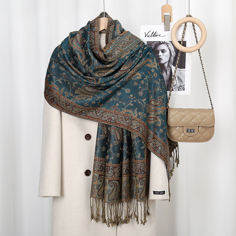 Bohemian Cashew Print Scarf Fo - đánh giá và giá Vintage Fashion Hijab