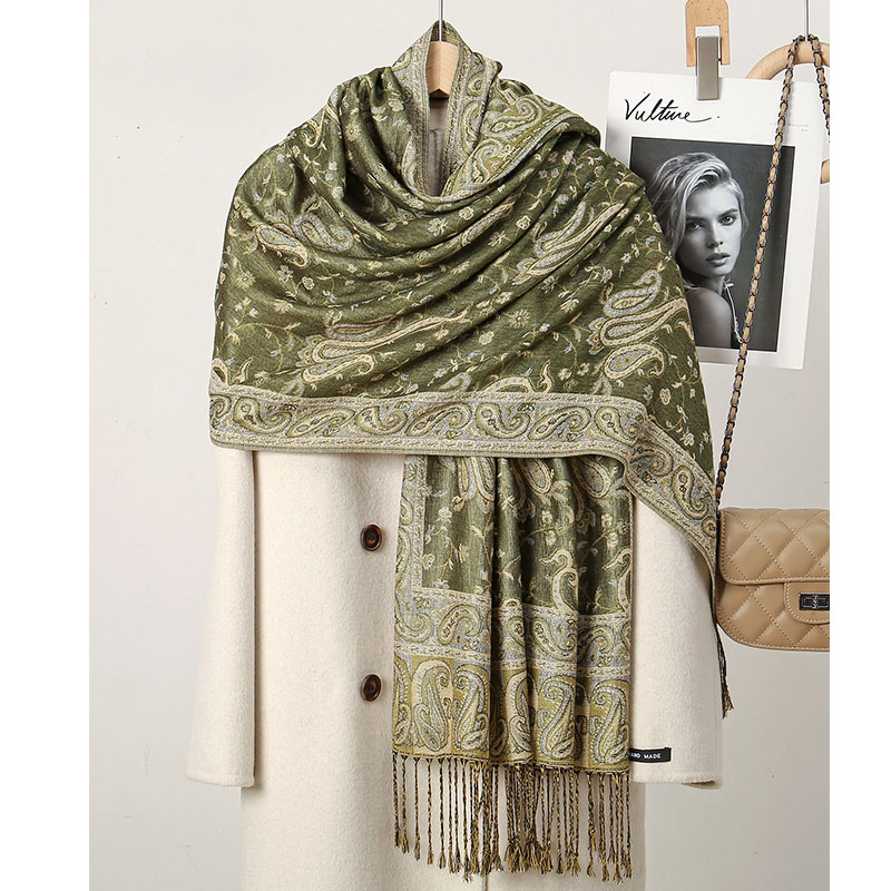 Bohemian Cashew Print Scarf Fo - đánh giá và giá Vintage Fashion Hijab