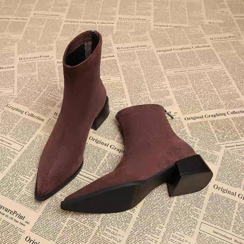 New Low Heel Women Mordern Ank - đánh giá và giá Vintage Fashion Girl