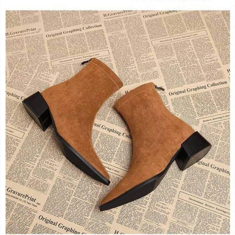New Low Heel Women Mordern Ank - đánh giá và giá Vintage Fashion Girl