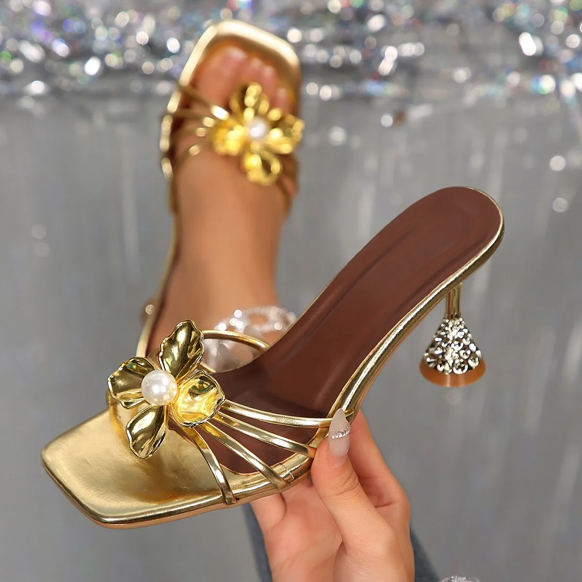 Vintage Metal Flower Crystal C - đánh giá và giá Vintage Fashion Girl
