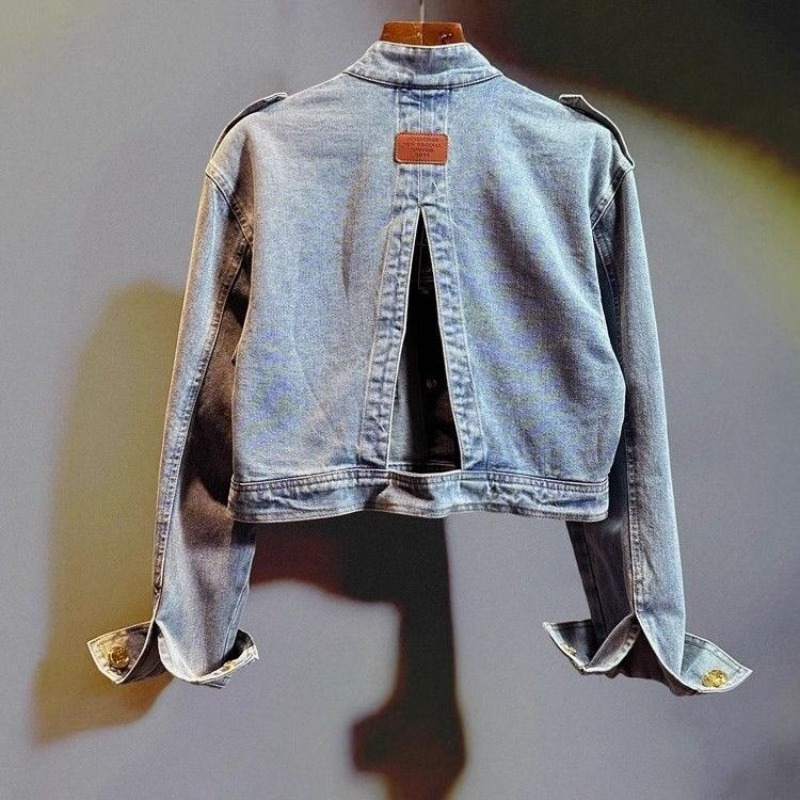 Blouse Jacket Women's Autumn R - đánh giá và giá Patchwork Jean Jacket