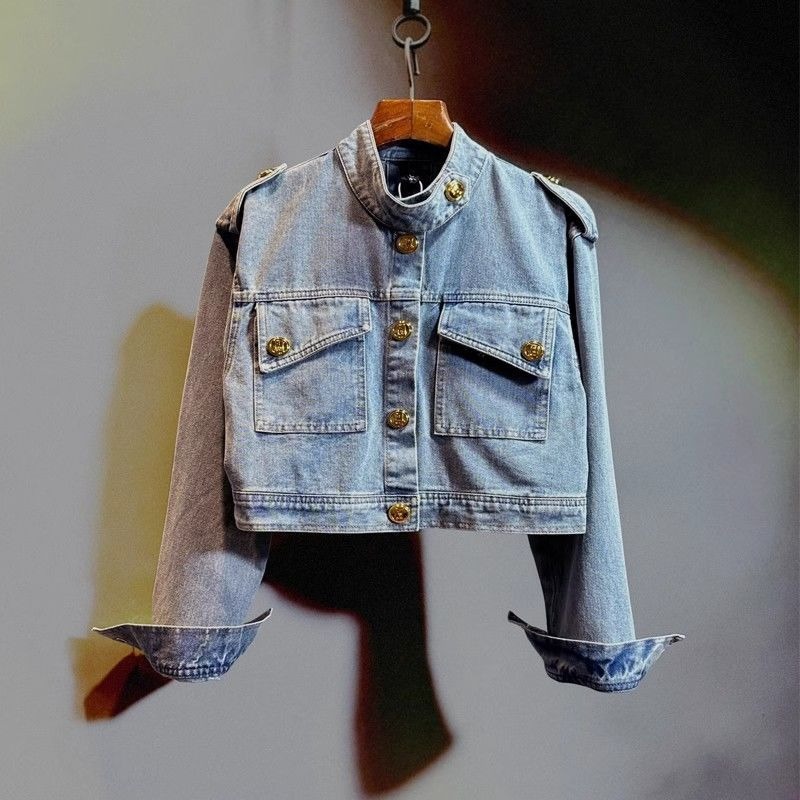 Blouse Jacket Women's Autumn R - đánh giá và giá Patchwork Jean Jacket