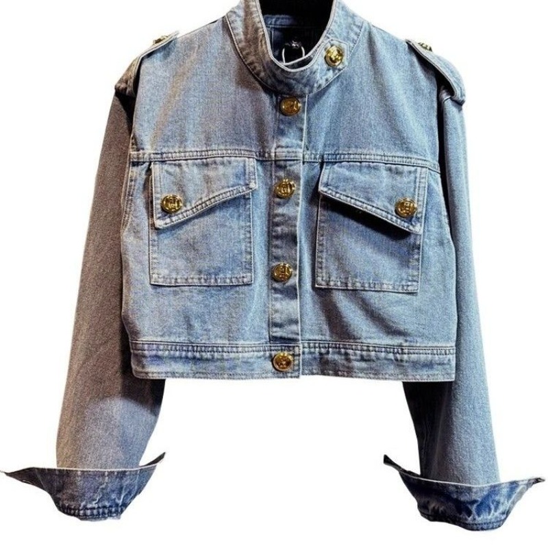 Blouse Jacket Women's Autumn R - đánh giá và giá Patchwork Jean Jacket