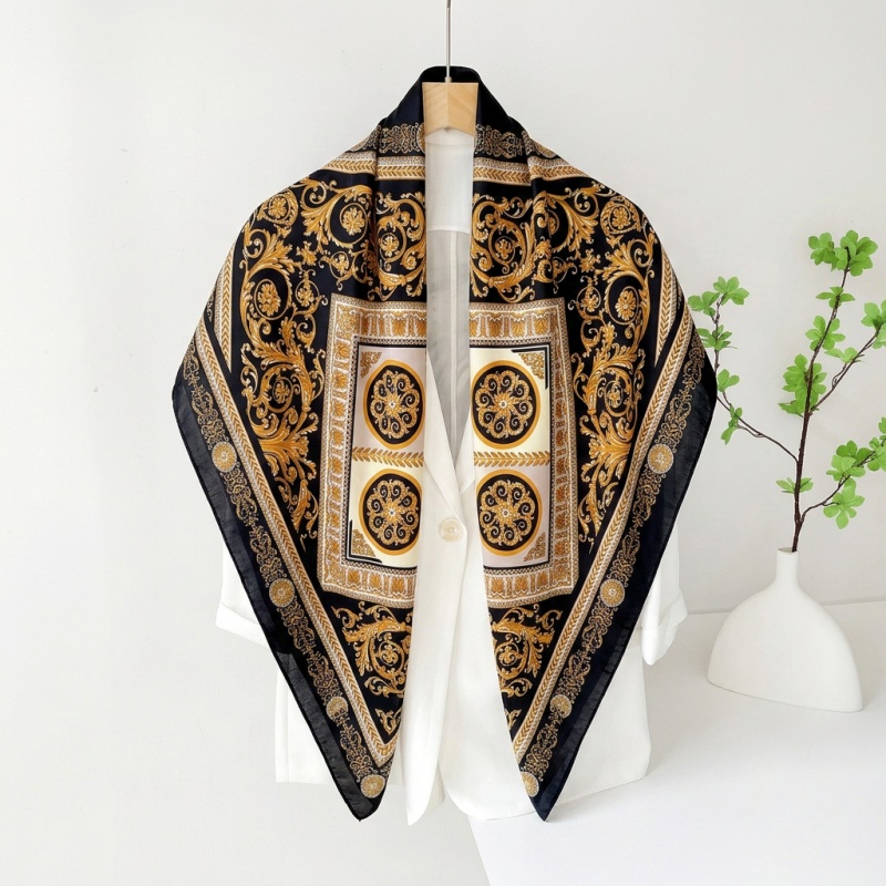 Vintage Satin Square Scarf Wom - đánh giá và giá Vintage Fashion Hijab