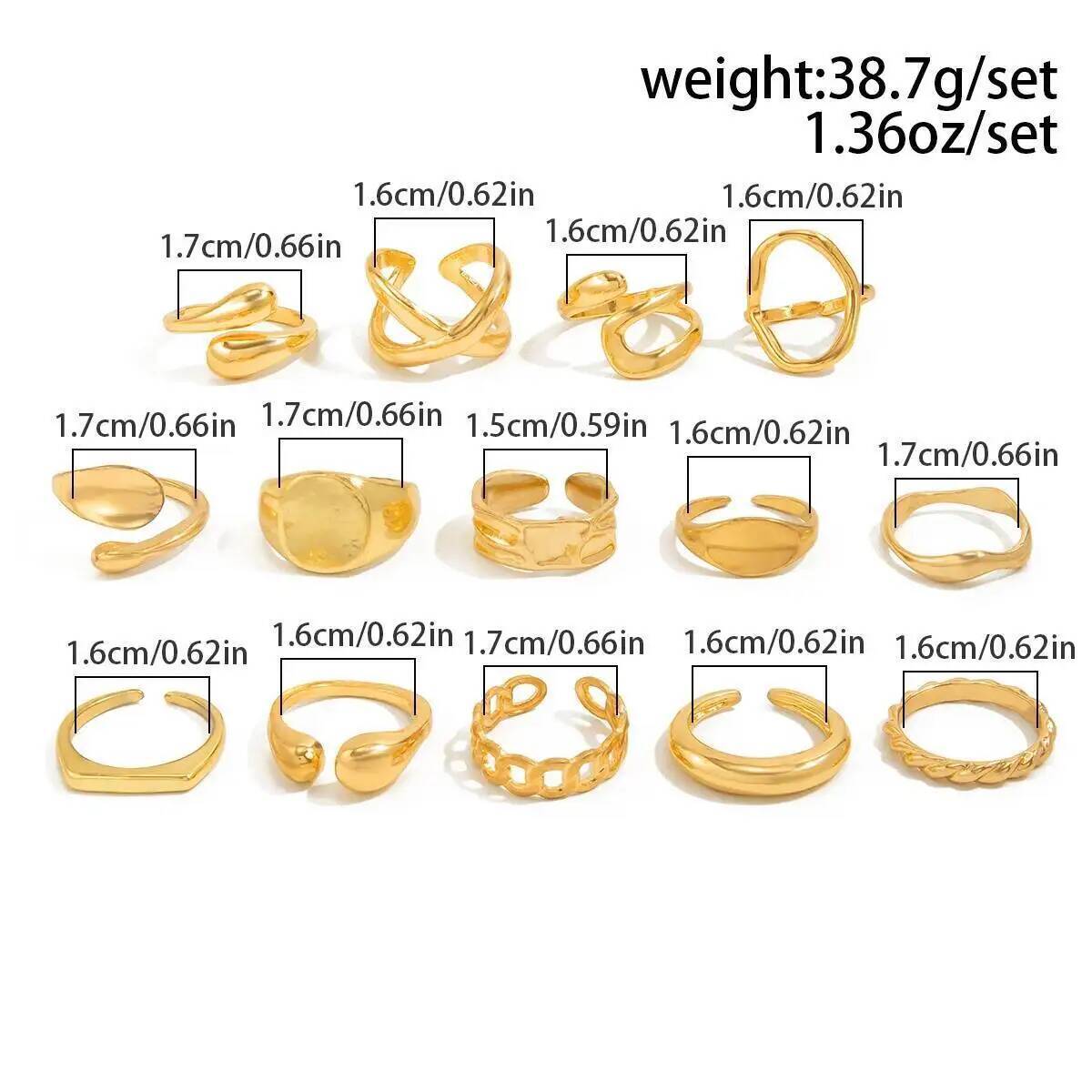 IngeSight.Z 14Pcs/Set Hip Hop  - đánh giá và giá Z Vintage Fashion