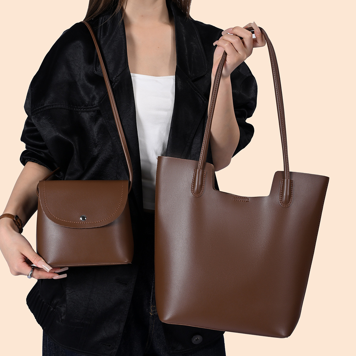 PU Leather Shoulder Bags for W - đánh giá và giá Vintage Zipper