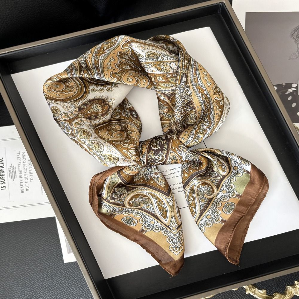 New Luxury Print Imitation Sil - đánh giá và giá Vintage Fashion Hijab