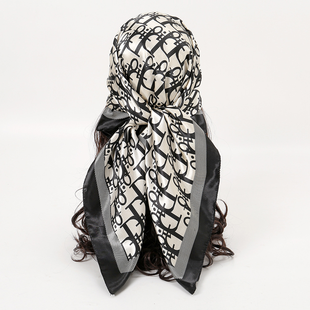 1 Pcs 90cm Ladies' Silk Scarf  - đánh giá và giá Vintage Fashion Hijab