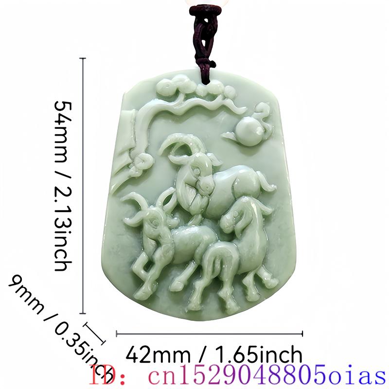 Green Natural Real Jade Sheep  - đánh giá và giá Vintage Fashion Jewelry