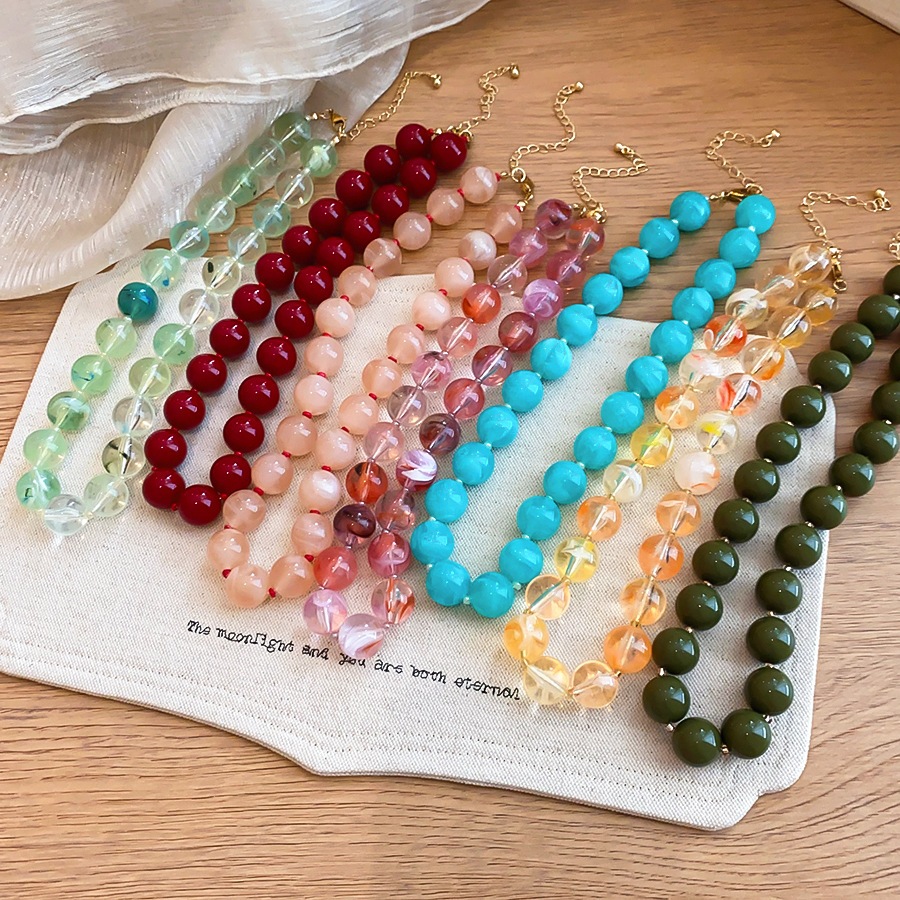 Solid Color Round Resin Beaded - đánh giá và giá Vintage Fashion Coloring Pages