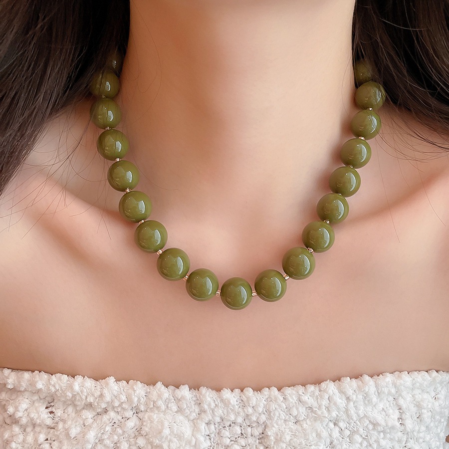 Solid Color Round Resin Beaded - đánh giá và giá Vintage Fashion Coloring Pages
