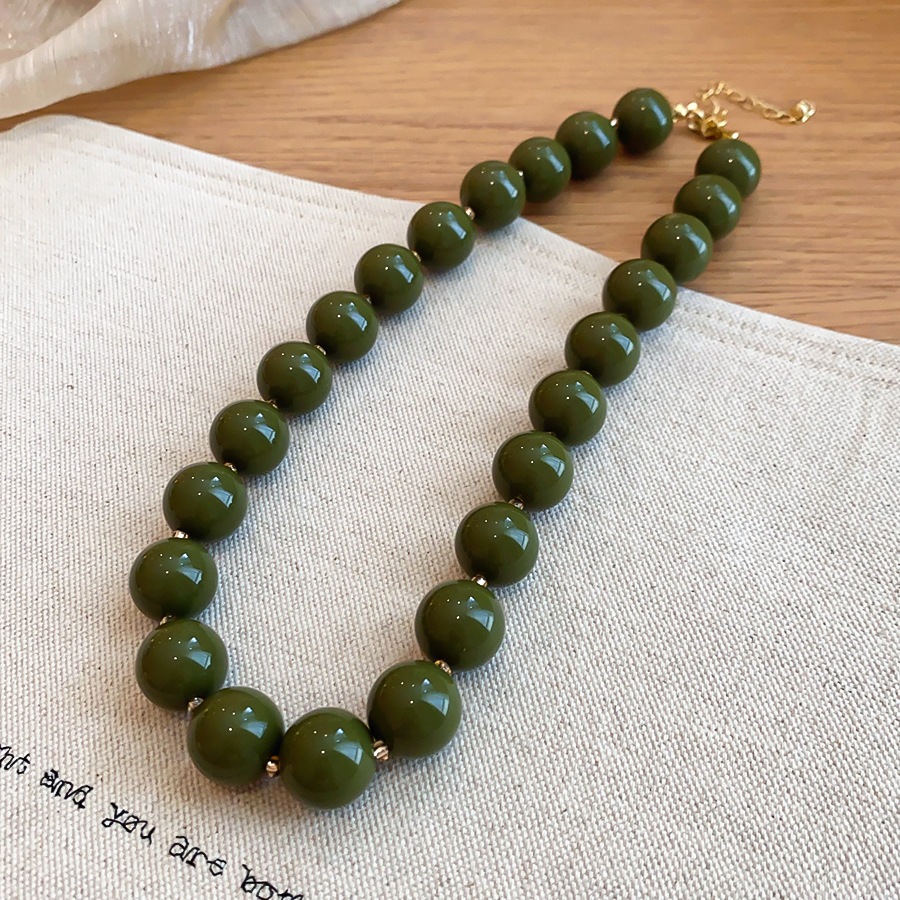 Solid Color Round Resin Beaded - đánh giá và giá Vintage Fashion Coloring Pages