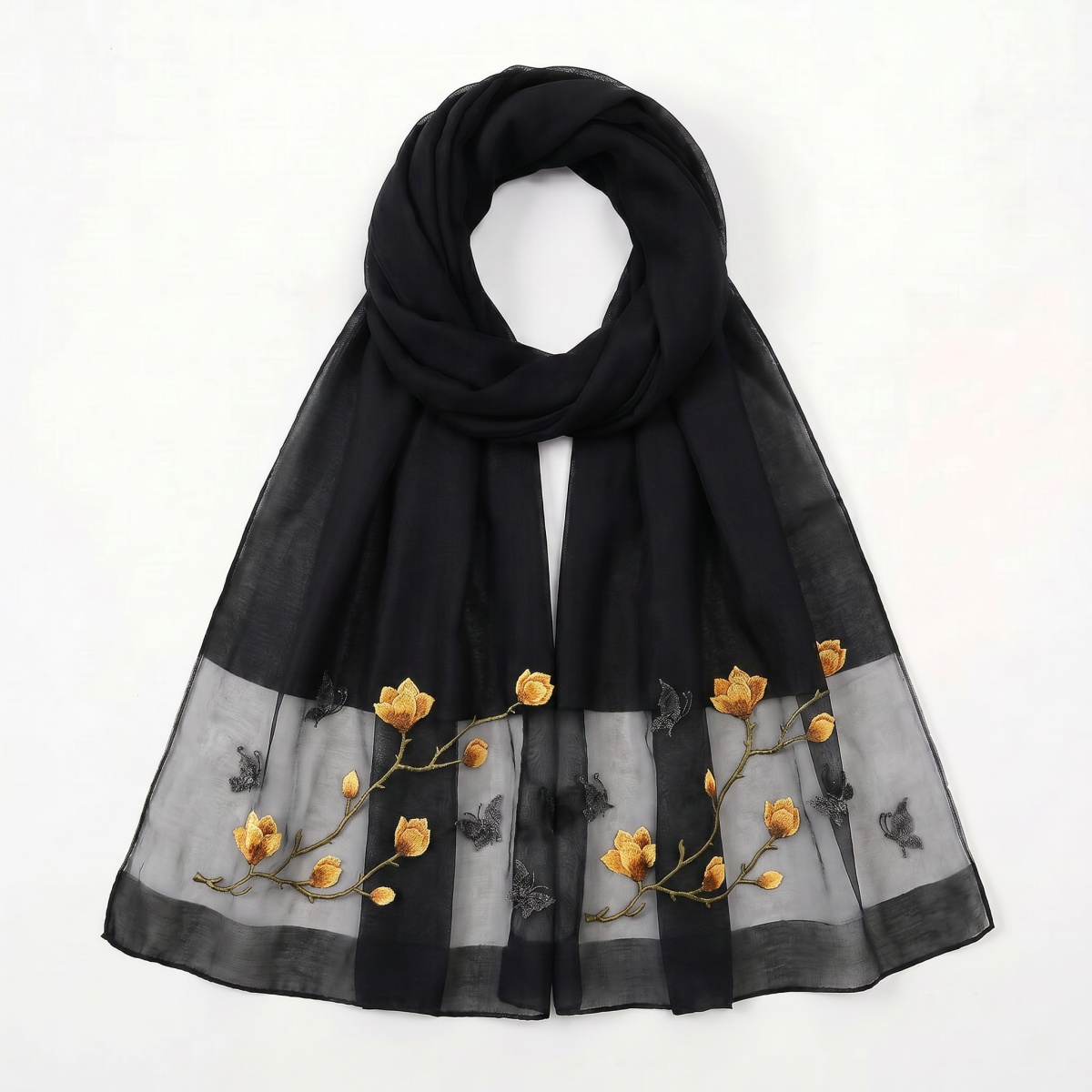 Scarf Print Hijab Bandana Silk - đánh giá và giá Vintage Fashion Hijab